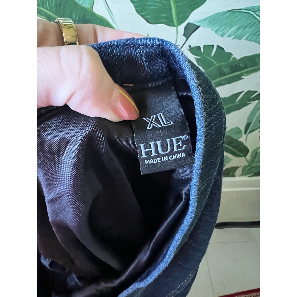 HUE Jean Leggings Women XL Dark Blue - Picture 8 of 9